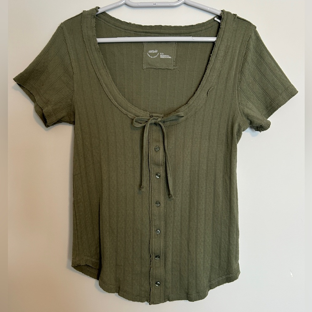 NEW Aerie pointelle tshirt